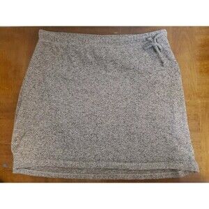 Freedom Trail Gray Terry Skort Skirt Bow Athletic Athleisure Size XL